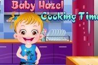 Baby Hazel cocina